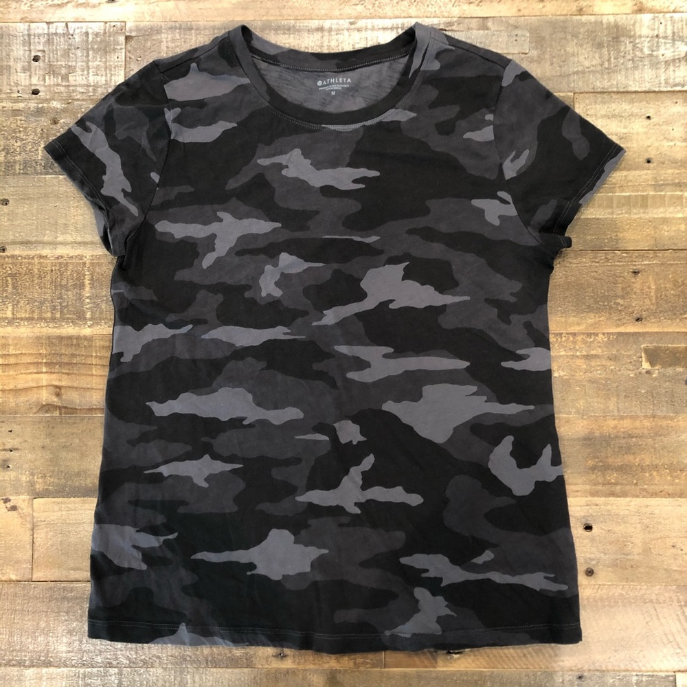 Athleta Organic Daily Camo Tee